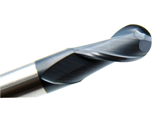 6mm Solid Carbide Ball Nose End Mills 55 HCC 2 Flute Untuk Metel Wood Tools