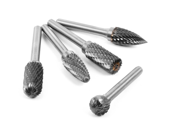 Silver Tungsten Rotary Carbide Burr Bits File Untuk Logam Kayu