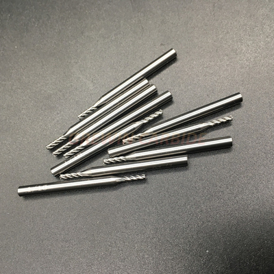Single Flute Aluminium Cutting End Mills Alat Pemotong Kayu Tungsten Carbide