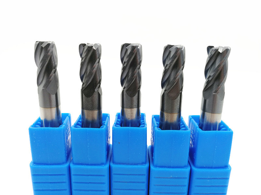 Mesin CNC Solid Carbide End Mills Milling Cutter Tools HRC45 ~ 60