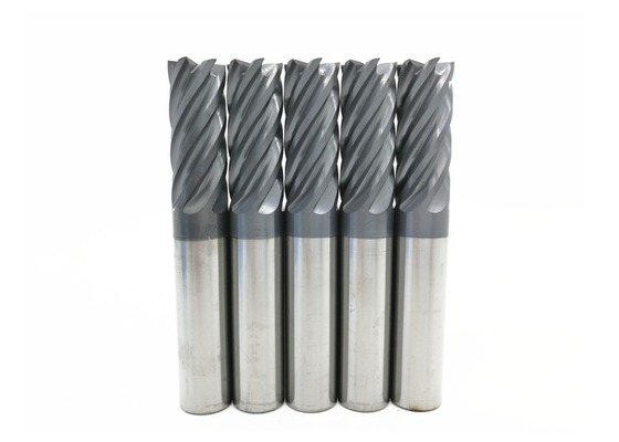 Citsed Carbide 6 Flute End Mill Router Bits / Cnc End Mill Untuk Memotong Baja Stainless