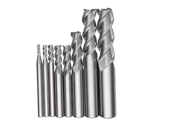 2-12mm 3 Seruling Carbide End Mill Set Tungsten Steel Milling Cutter Alat Untuk Aluminium Alloy