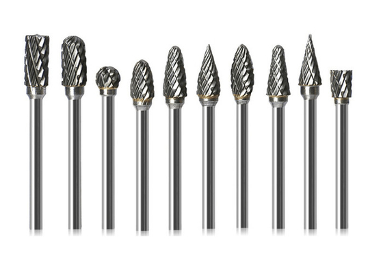 End Mill Carbide Burr Bits Cylindrical Ball Nose Carbide Tip End Mill