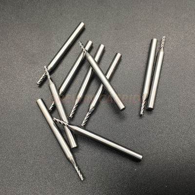 Single Flute Aluminium Cutting End Mills Alat Pemotong Kayu Tungsten Carbide