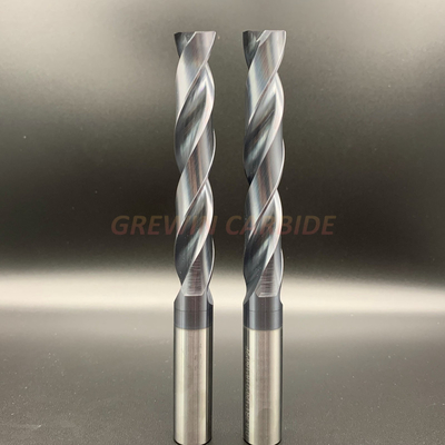 4 Seruling Tungsten Padat Carbide Drills Bits Untuk Stainless Steel
