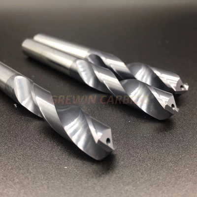 4 Seruling Tungsten Padat Carbide Drills Bits Untuk Stainless Steel