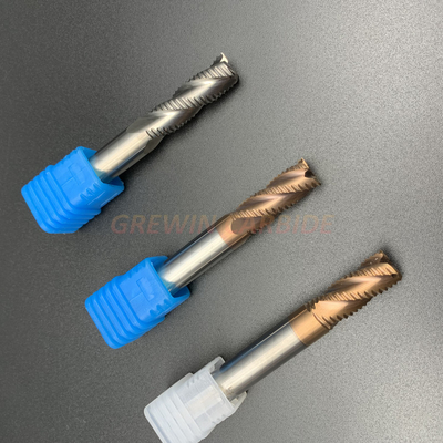 Alat pemotong Tungsten Carbide Roughing 4 Flute Square End Mills
