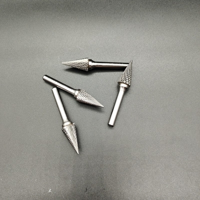 Ketik W Long Shank Carbide Burr Bits Set Pengelasan Cooper Silver Untuk Pemrosesan Logam